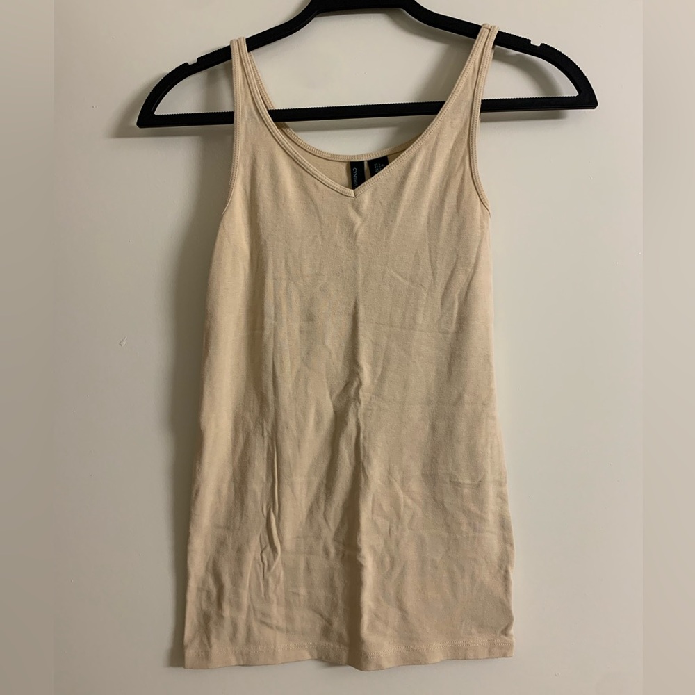 Cynthia Rowley nude colored tank, size Large